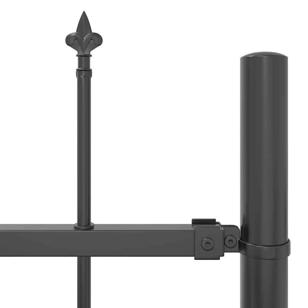 Recinzione per Giardino 5 pz Acciaio Grigio 850 x 130 cm