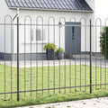 Recinzione per Giardino 5 pz Acciaio Grigio 850 x 200 cm