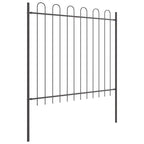 Recinzione per Giardino 6 pz Acciaio Grigio 10,2 x 1,5 m