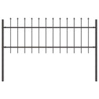Recinzione per Giardino 7 pz Acciaio Grigio 11,9 x 0,6 m