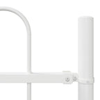 Recinzione per Giardino 7 pezzi Acciaio Verniciato Bianco 11,9 x 1 m