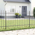 Recinzione per Giardino 8 pezzi Grigio 13,6 x 1 m