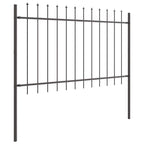 Recinzione per Giardino 8 pezzi Grigio 13,6 x 1 m