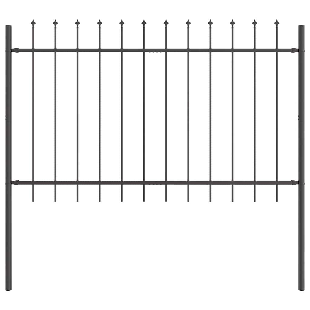 Recinzione per Giardino 8 pezzi Grigio 13,6 x 1 m