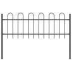 Recinzione per Giardino 8 pezzi Acciaio Grigio 13,6 x 0,6 m