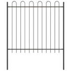 Recinzione per Giardino 8 pcs Grigio 13,6 x 1,5 m - Acciaio Verniciato