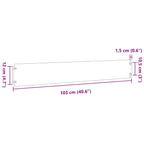 Bordure per Prato 30 pz Acciaio Inossidabile 15x103 cm