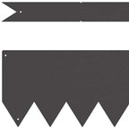 Bordura per Prato 20 pz Nero 100 x 15 cm Acciaio