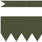 Bordura per Prato 20 pz Verde Oliva 100 x 15 cm Acciaio