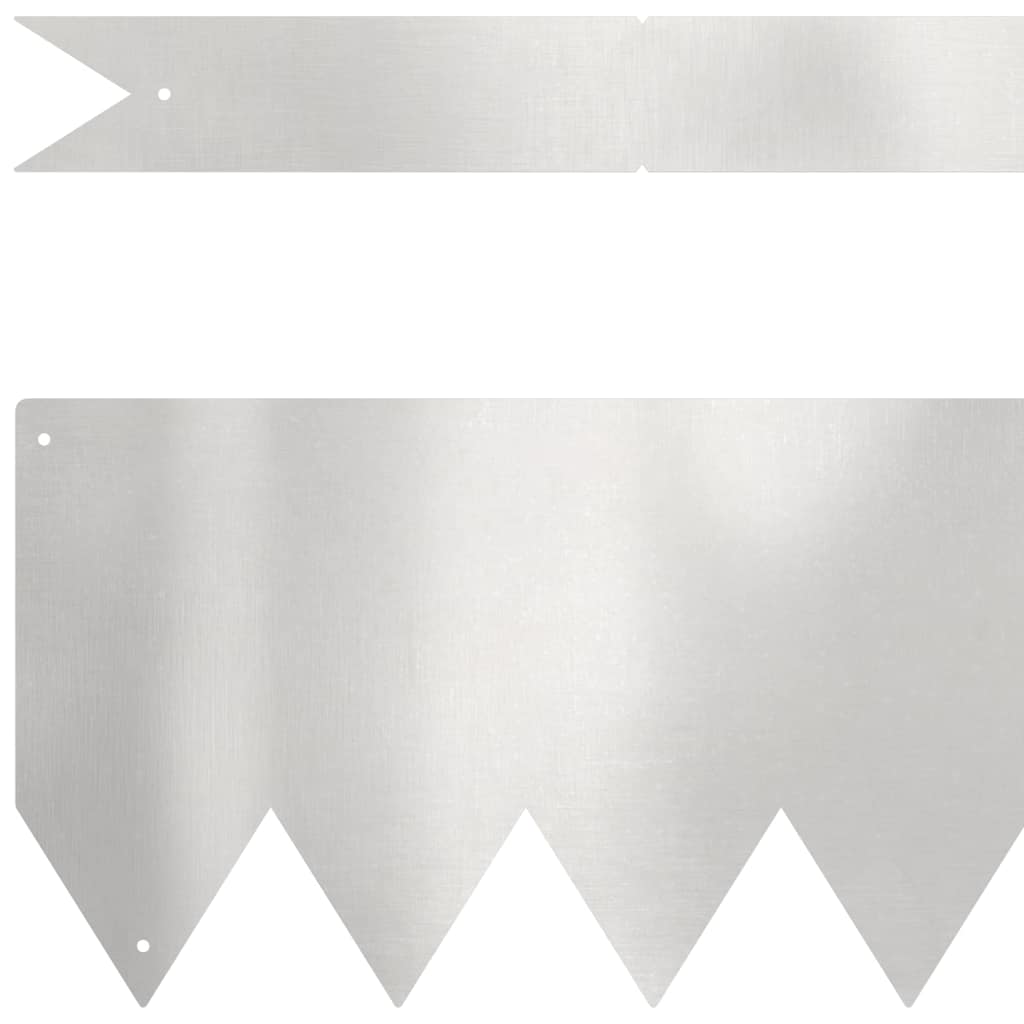 Bordura per Prato Argento 100 x 15 cm - Set 20 Pezzi