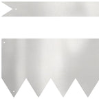 Bordura per Prato 30 pezzi Argento Acciaio Inossidabile 100 x 15 cm