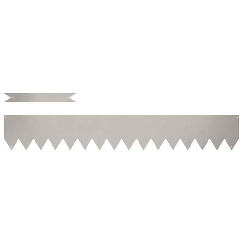 Bordura per Prato 30 pezzi Acciaio Ruggine 100 x 15 cm