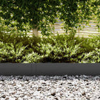 Bordura per Prato 20 pz Nero 100 x 20 cm Acciaio