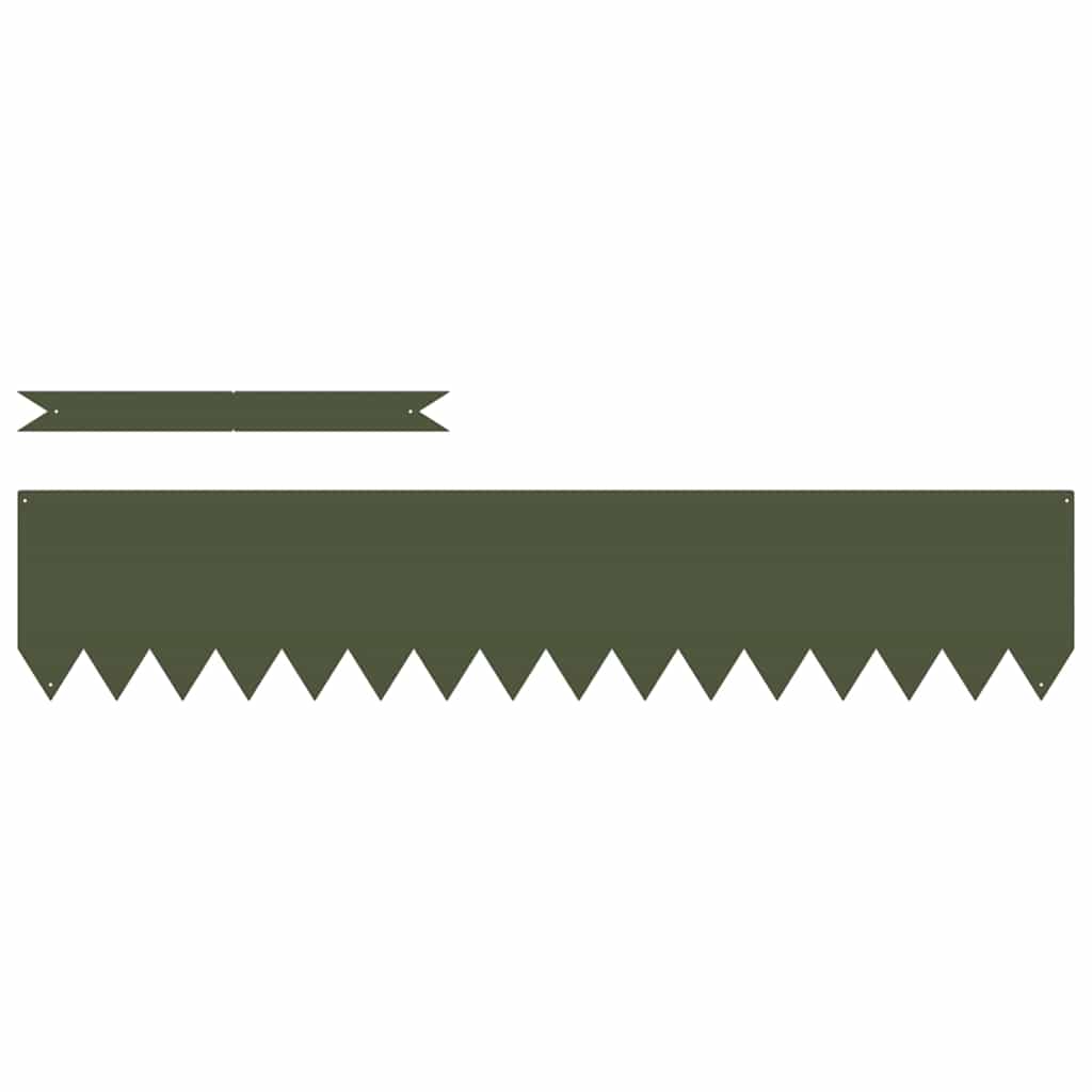 Bordura per Prato Verde Oliva 100 x 20 cm - Set 10 Pezzi