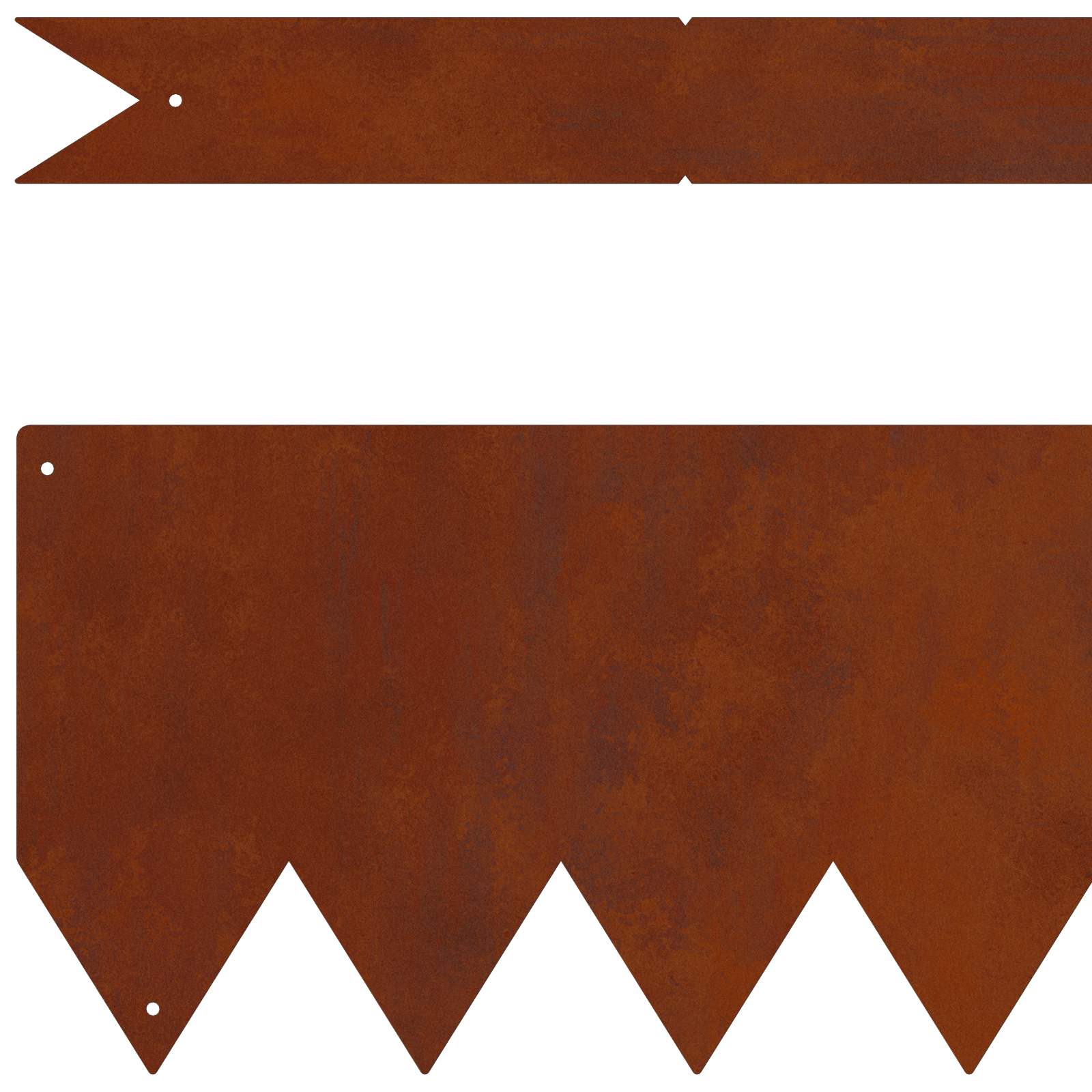 Bordura per Prato 30 pezzi Marrone 100 x 20 cm
