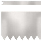 Bordura per Prato 10 pcs Argento 100 x 30 cm