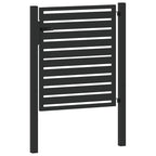 Cancello da Giardino con Serratura Nero 100x100 cm in Alluminio