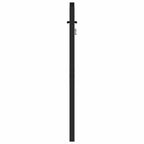 Cancello da Giardino con Serratura Nero 100x120 cm Alluminio