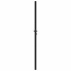 Cancello da Giardino con Serratura Nero 100x180 cm Alluminio