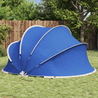 Dome Piscina Pieghevole 336 x 322 x 160 cm Blu Azzurro