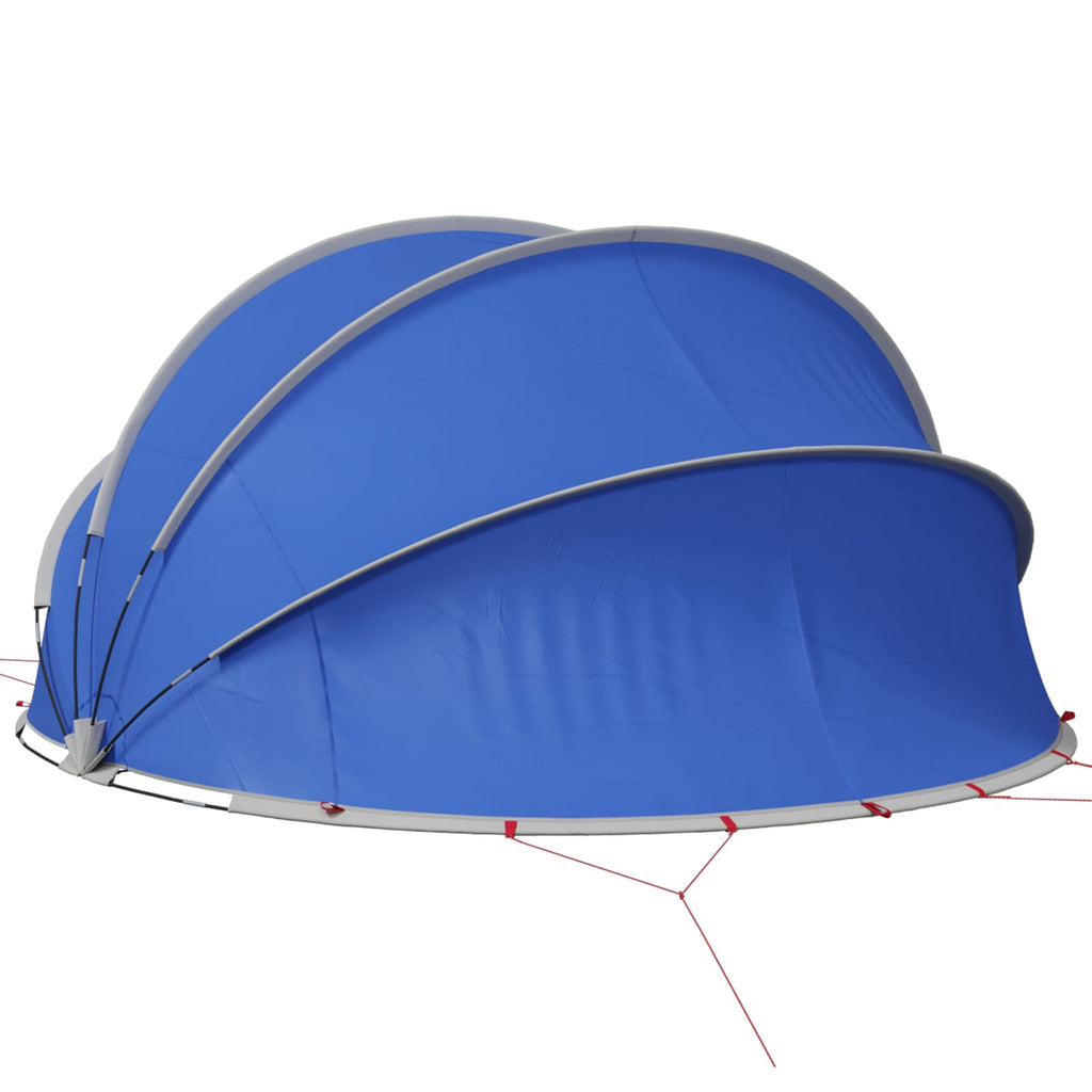 Dome Piscina Pieghevole 336 x 322 x 160 cm Blu Azzurro