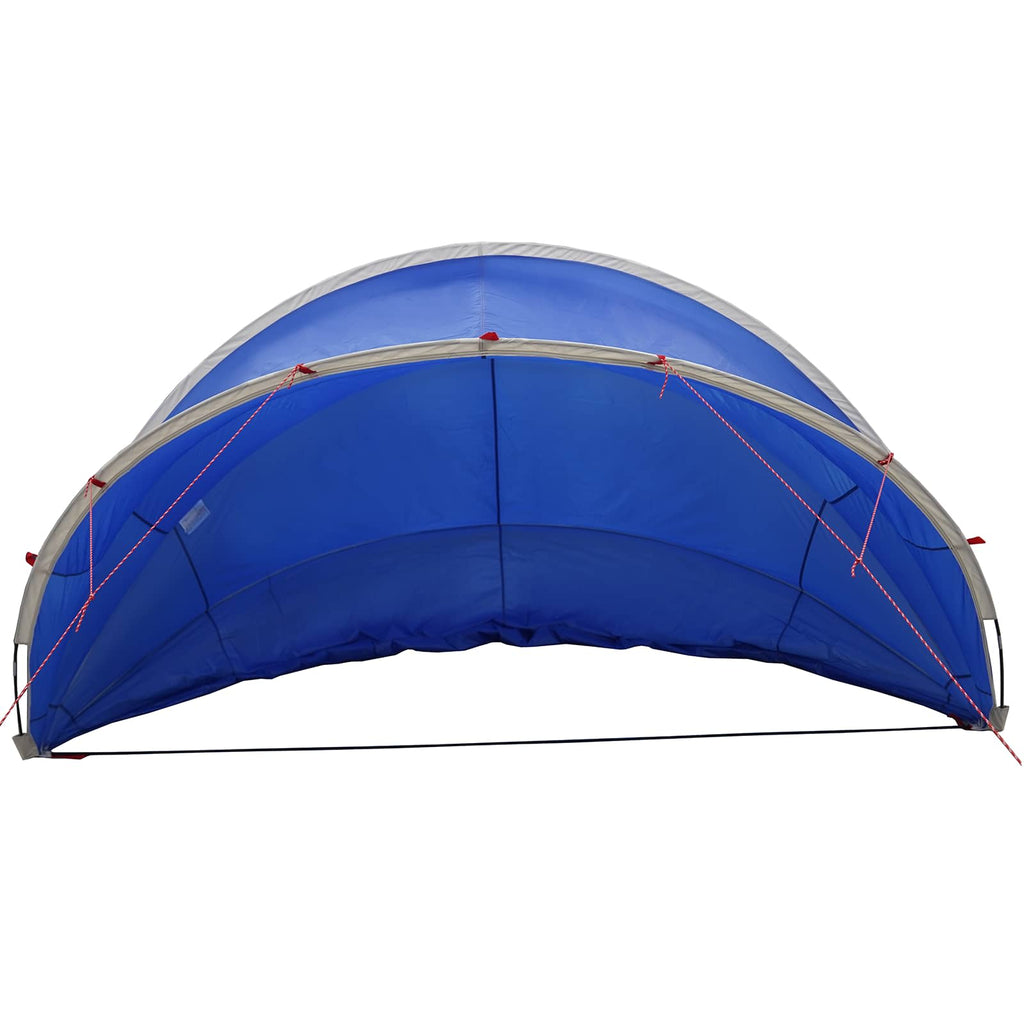Dome Piscina Pieghevole 336 x 322 x 160 cm Blu Azzurro