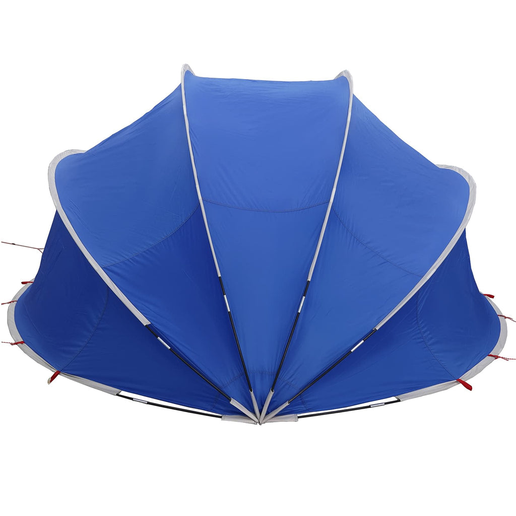 Dome Piscina Pieghevole 336 x 322 x 160 cm Blu Azzurro