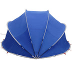 Dome Piscina Pieghevole 336 x 322 x 160 cm Blu Azzurro
