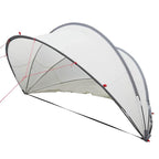 Dome Piscina Pieghevole Grigio e Arancione 336 x 322 x 160 cm