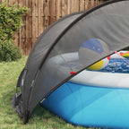 Dome Piscina Nero 336 x 322 x 160 cm Pieghevole