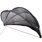 Dome Piscina Nero 336 x 322 x 160 cm Pieghevole