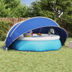 Dome Pieghevole per Piscina 405 x 405 x 192 cm Blu Azzurro