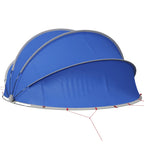 Dome Pieghevole per Piscina 405 x 405 x 192 cm Blu Azzurro