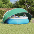 Dome Pieghevole per Piscina 405 x 405 x 192 cm Verde Mare