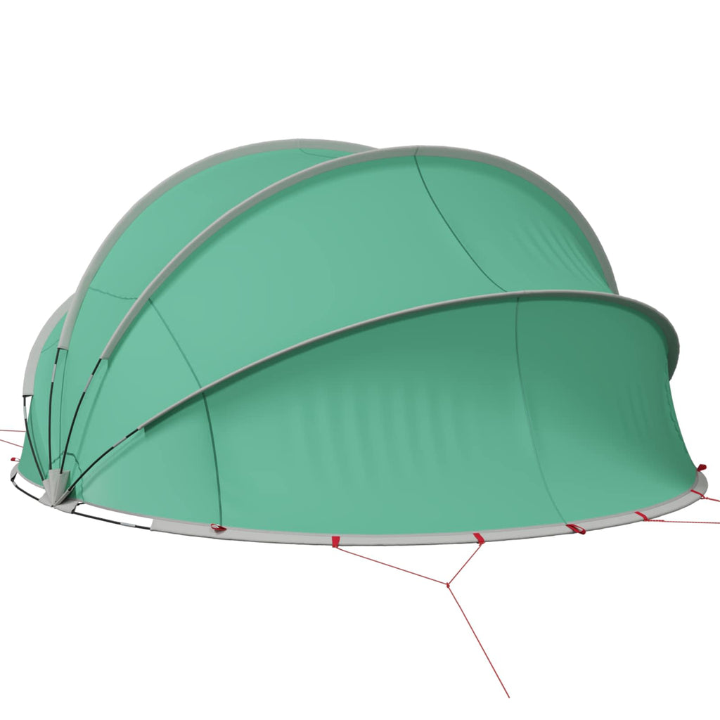 Dome Pieghevole per Piscina 405 x 405 x 192 cm Verde Mare