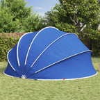 Dome Piscina Pieghevole 430 x 430 x 210 cm Blu Azzurro