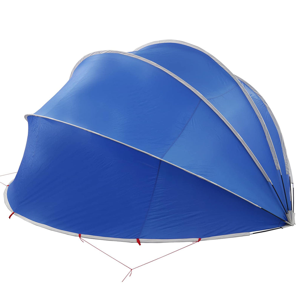Dome Piscina Pieghevole 430 x 430 x 210 cm Blu Azzurro