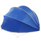 Dome Piscina Pieghevole 430 x 430 x 210 cm Blu Azzurro