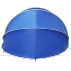 Dome Piscina Pieghevole 430 x 430 x 210 cm Blu Azzurro