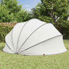 Dome Pieghevole per Piscina Grigio e Arancione 430 x 430 x 210 cm