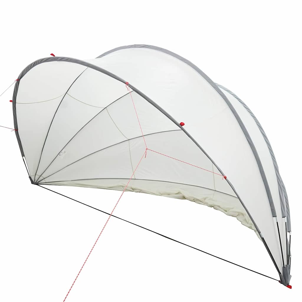 Dome Pieghevole per Piscina Grigio e Arancione 430 x 430 x 210 cm