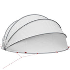 Dome Pieghevole per Piscina Grigio e Arancione 430 x 430 x 210 cm