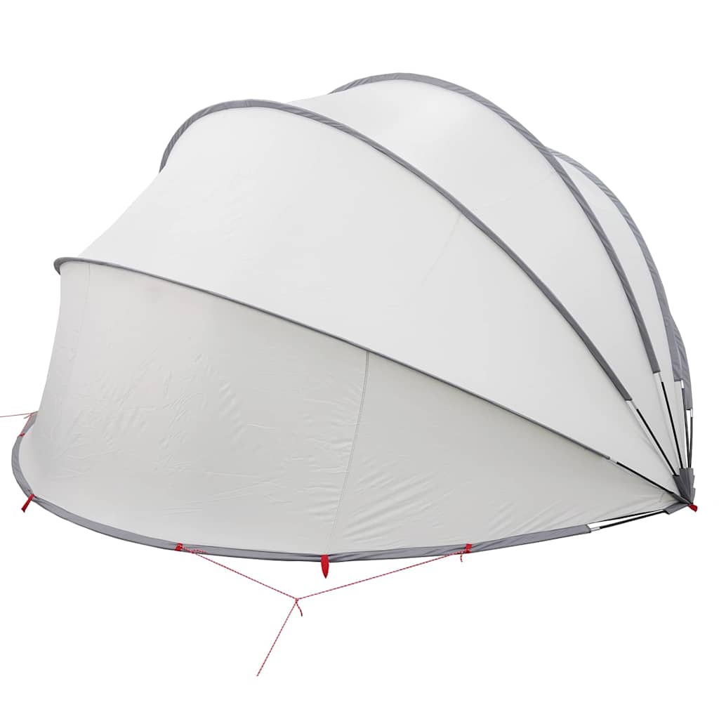 Dome Pieghevole per Piscina Grigio e Arancione 430 x 430 x 210 cm