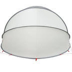 Dome Pieghevole per Piscina Grigio e Arancione 430 x 430 x 210 cm