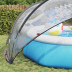 Dome Piscina Trasparente 430 x 430 x 210 cm PVC Pieghevole