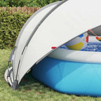 Dome Piscina Pieghevole Grigio e Arancione 472 x 460 x 229 cm