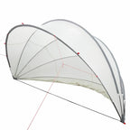 Dome Piscina Pieghevole Grigio e Arancione 472 x 460 x 229 cm