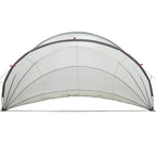 Dome Piscina Pieghevole Grigio e Arancione 472 x 460 x 229 cm