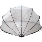 Dome Piscina Trasparente 472 x 460 x 229 cm PVC Pieghevole
