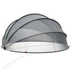 Dome Piscina Pieghevole Nero 472 x 460 x 229 cm